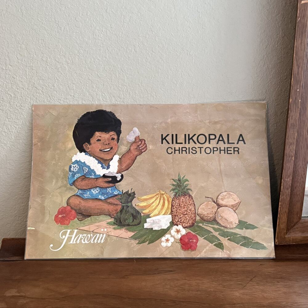 Vtg Hawaiian Character Placemats Kuka Kilika Kepi Tiki Bar Decor MCM